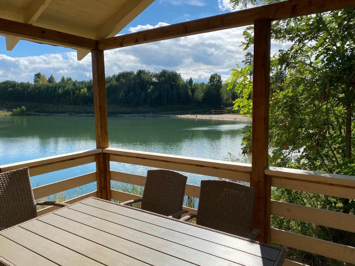 Miedzy Wodami - Domki Na Mazurach Mikołajki Exteriör bild