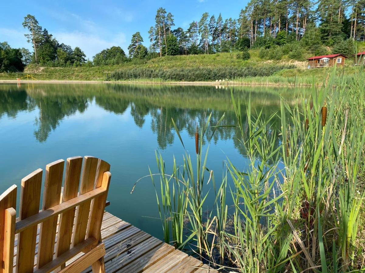 Miedzy Wodami - Domki Na Mazurach Mikołajki Exteriör bild