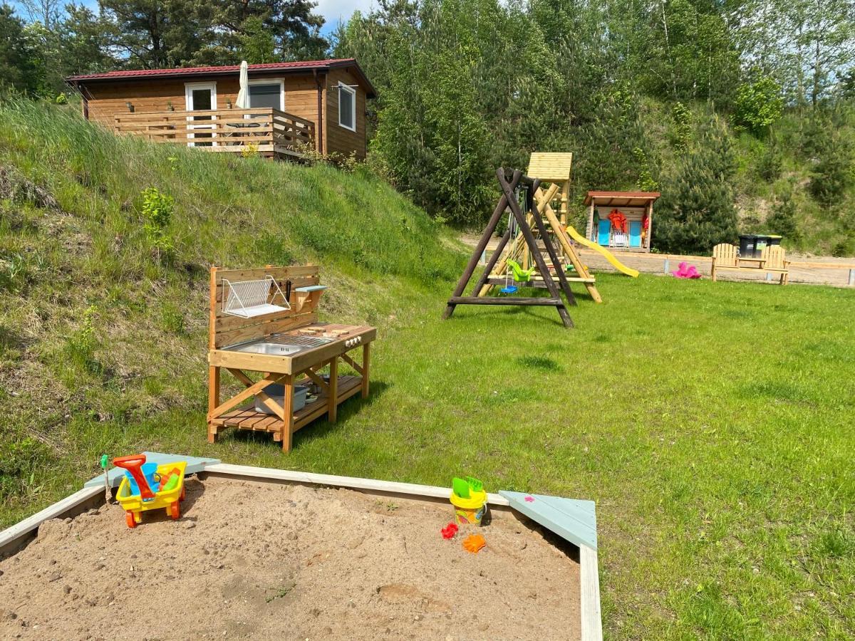 Miedzy Wodami - Domki Na Mazurach Mikołajki Exteriör bild